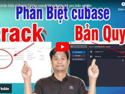 HƯỚNG DẪN PHÂN BIỆT CUBASE 12 PRO BẢN QUYỀN VÀ CRACK