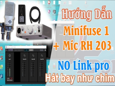 Hướng dẫn Setup Minifuse 1 + Rohi RH202 hát livestream thu âm