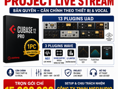 Dịch Vụ Cài Đặt Project Livestream Bản Quyền VIP – Đỉnh Cao Âm Thanh Phòng Thu