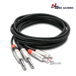 Hosa Pro Stereo Interconnect Dual Rean 1/4" Ts To Rca