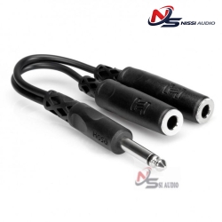 Hosa Y Cable 1/4" Ts To Dual 1/4" TSF