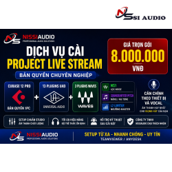 Dịch Vụ Cài Project Bản Quyền Live Stream, Thu Âm Chuyên Nghiệp – Cubase 12 Pro + UAD + Waves