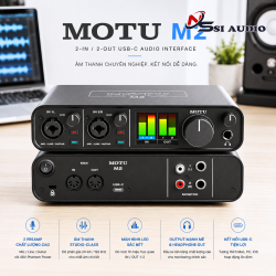 Soundcard Motu M2: Đỉnh Cao ESS Sabre32 – Sạch Trong Vượt Tầm Giá