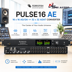 Ferrofish Pulse16 AE: Bộ Chuyển Đổi AD/DA Converter 16x16 Chuẩn ADAT – Trạm Mở Rộng Quy Mô Lớn Chuẩn Đức!