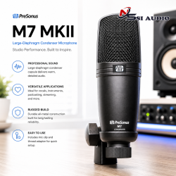PreSonus M7 MKII: Micro Condenser Màng Thu Lớn – Khởi Đầu Chuẩn Mực Cho Phòng Thu Cá Nhân
