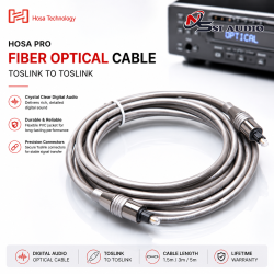 Hosa Pro Fiber Optical Cable (Toslink to Toslink) 1.5m: Dây Cáp Quang Âm Thanh Kỹ Thuật Số Chuyên Nghiệp 