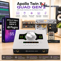Apollo Twin X Quad Gen 2 – Audio Interface UAD DSP Thunderbolt 3: Đỉnh Cao Công Nghệ Phòng Thu Thế Hệ Mới