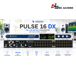 Ferrofish Pulse 16 DX: Siêu Trạm Chuyển Đổi AD/DA 16x16 – Tích Hợp Đồng Thời Dante, MADI và ADAT!