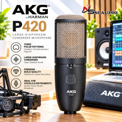 AKG P420 – Micro Condenser Màng Kép Multi-Pattern Thu Âm Studio Chính Hãng PGI