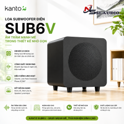 Loa Subwoofer Điện Kanto SUB6V (Hoặc Kanto SUB6) – Loa Siêu Trầm Nhỏ Gọn Uy Lực Cho Dàn Âm Thanh & Bàn Làm Việc!