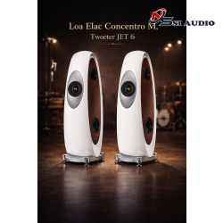 Loa Elac Concentro M, Tweeter JET 6 từng đoạt giải thưởng , Độ nhạy 88 dB/ 3 Đường tiếng