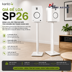 Kanto SP26 – Chân Đứng Chân Cao 26 Inch Chống Rung Cấu Trúc Trụ Đôi Cho Loa Bookshelf
