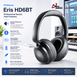 PreSonus Eris HD6BT – Tai Nghe Kiểm Âm Không Dây Chuẩn Studio