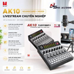 Bàn Trộn Âm Thanh Tích Hợp Soundcard Jialai Zhongke AK10 – Thiết Bị Livestream, Thu Âm Flagship