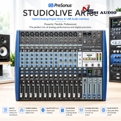 PreSonus StudioLive AR16c – Sức Mạnh Thu Âm Đa Kênh Toàn Diện Qua USB-C