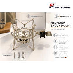 Shockmount RH287: Chống Rung Cao Cấp Cho Neumann U87, U67 và Các Dòng Micro Phòng Thu Cỡ Lớn