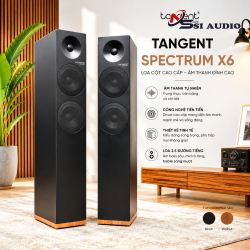Tangent Spectrum X6 – Loa Cột Thụ Động Hi-Fi Đan Mạch 3 Đường Tiếng Với Thiết Kế Scandinavian Tinh Tế & Chân Đế Gỗ Walnut
