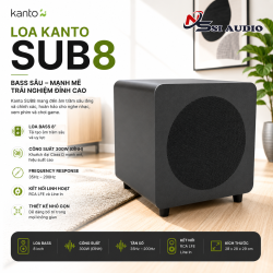 Kanto SUB8 – Loa Siêu Trầm Active 300W Uy Lực Hoàn Hảo Cho Hệ Thống Loa Bookshelf