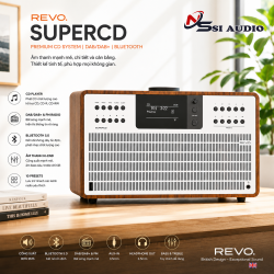 Revo SuperCD – Hệ Thống Hi-Fi All-In-One Đỉnh Cao Tích Hợp Đầu Đọc Đĩa CD, Internet Radio, DAB+/FM, Spotify Connect, Bluetooth