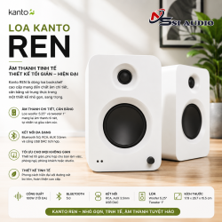 Kanto REN – Loa Bookshelf Active Bluetooth 200W Tích Hợp HDMI ARC & USB-C Hiện Đại