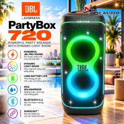 JBL PartyBox 720 – Loa Bluetooth Di Động Tiệc Tùng Công Suất Cực Đại 800W Chính Hãng PGI
