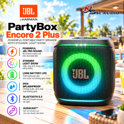 JBL PartyBox Encore 2 Plus – Loa Bluetooth Di Động Karaoke Kèm 2 Micro Chính Hãng PGI