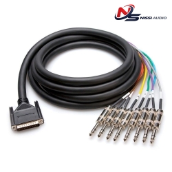 HOSA BALANCED SNAKE DB25 TO 1/4" TRS - 1M