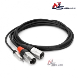 Hosa Pro Stereo Breakout Rean 3.5mm Trs To Dual XLR3m