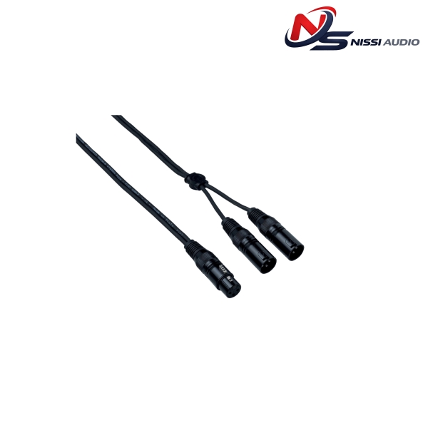EAYFX2X050 Dây tín hiệu đầu XLR3FXN – 2 x XLR3MXN 0.5 mét Bespeco