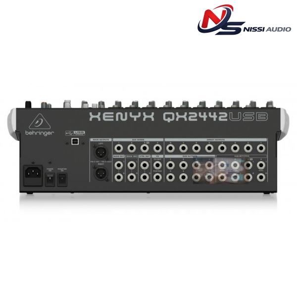 QX2442USB Mixer Analog Behringer 24 input 4/2 Bus Tích Hợp Mic Preamp EQ USB FX| Mixer cơ Behringer QX2442USB