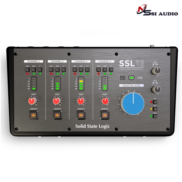 Solid State Logic SSL 12 – Audio Interface USB-C 12 In / 8 Out Chuẩn Studio Desktop