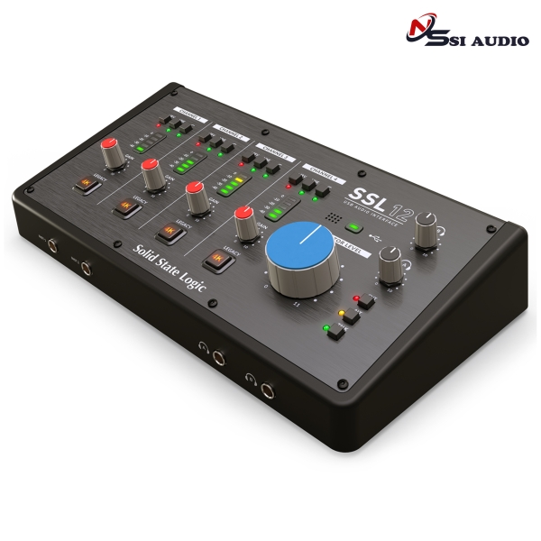 Solid State Logic SSL 12 – Audio Interface USB-C 12 In / 8 Out Chuẩn Studio Desktop