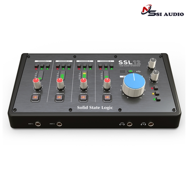 Solid State Logic SSL 12 – Audio Interface USB-C 12 In / 8 Out Chuẩn Studio Desktop