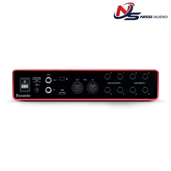 Focusrite Scarlett 8i6 Gen 3 – Audio Interface USB-C 8×6 Cho Studio & Production