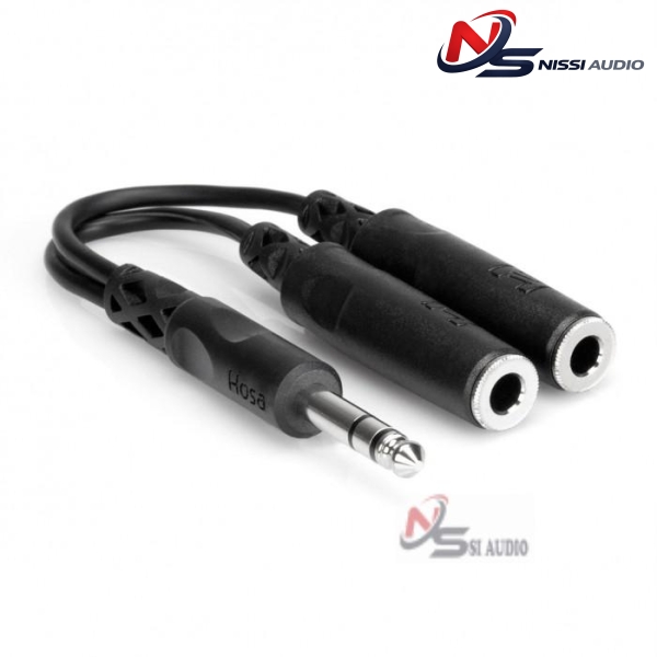 Hosa Y Cable 1/4" Trs To Dual 1/4"TRSF