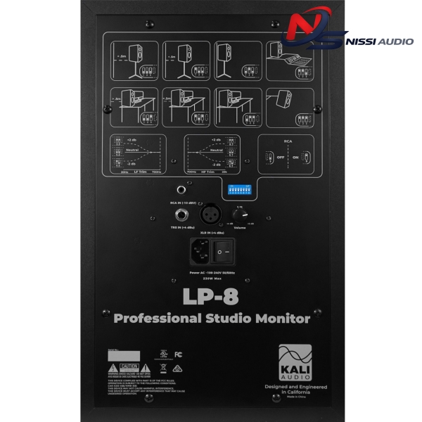 Kali Audio Lp-8 V2 8-Inch Powered Studio Monitor (Black)