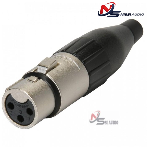 Amphenol Ac3f Female Xlr Connector Nickel