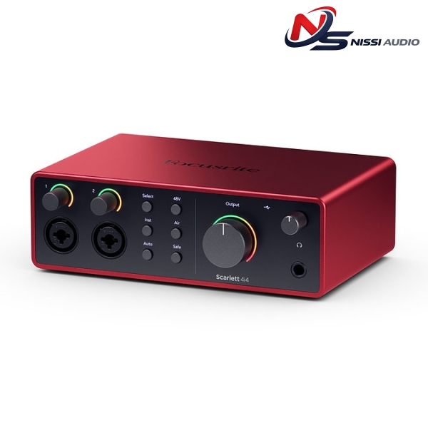 Focusrite Scarlett 4i4 (4th Gen) – Audio Interface USB-C 4×4 Studio Grade