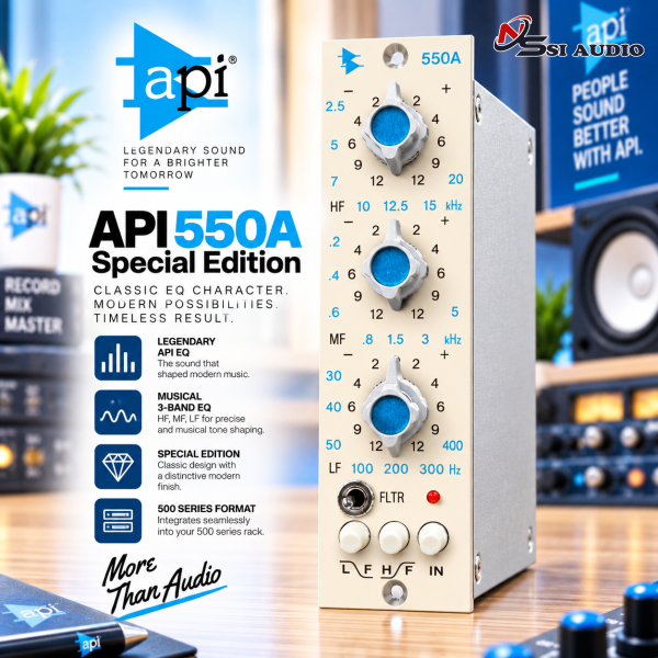 API 550A Special Edition – Module Bộ Cân Bằng Âm Tần 3 Băng Tần Phiên Bản Đặc Biệt Chuẩn 500 Series
