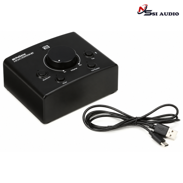 PreSonus Micro Station-BT: Trạm Kiểm Âm Desktop Bluetooth – Tinh Gọn Và Tiện Lợi