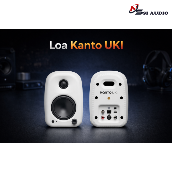 Loa Kanto UKI Loa bluetooth, Loa máy vi tÍnh có dây, có DAC/SoundCard Type C