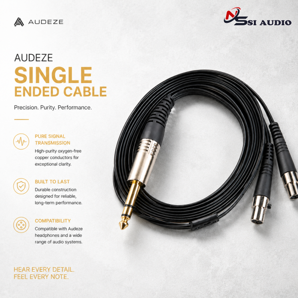 Audeze Single Ended Cable – Kết Nối Tiêu Chuẩn Cho Âm Thanh Hi-End