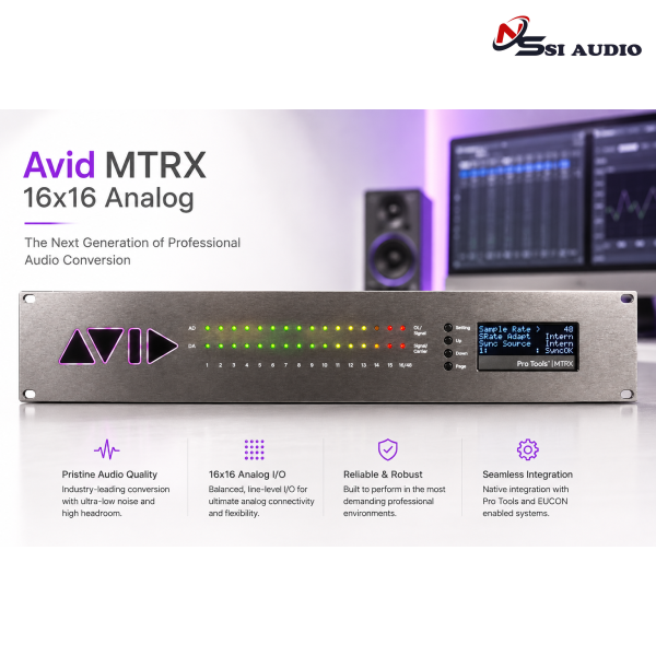 Avid MTRX (16x16 Analog) – Chuẩn Mực Chuyển Đổi Âm Thanh Mastering