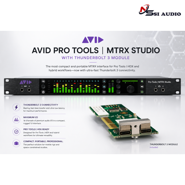 Avid Pro Tools | MTRX Studio with Thunderbolt 3 Module – Giải Pháp Kiểm Âm Tối ƯU