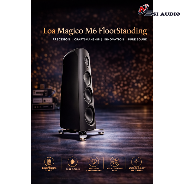 Loa Magico M6 Floorstanding – Tuyệt Tác Âm Thanh Từ Sợi Carbon Nguyên Khối