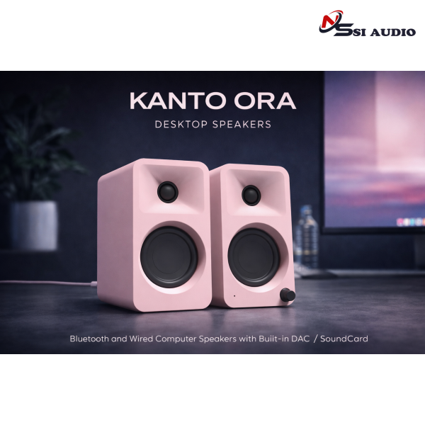 KANTO ORA_Loa bluetooth, Máy Vi tính có dây. có DAC/SoundCard Type C ( có 3 màu )