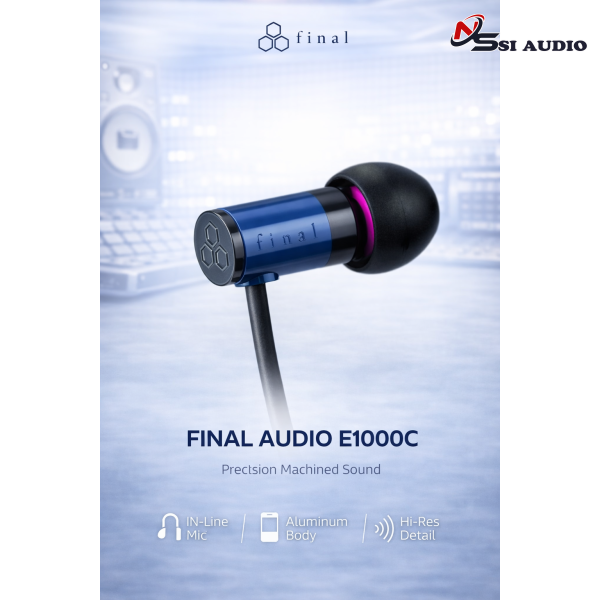 Final Audio E1000C: Tuyệt Tác Tai Nghe Nhật Bản Với Khả Năng Tái Tạo Âm Thanh Chuẩn Phòng Thu