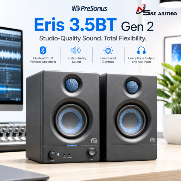 Loa PreSonus Eris 3.5BT Gen 2 – Chuẩn Mực Mới Cho Loa Kiểm Âm Để Bàn