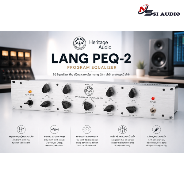 Heritage Audio LANG PEQ-2: "Vũ Khí Bí Mật" Thống Trị Dải Trầm Trên Mix Bus