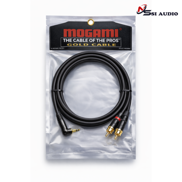 Cáp Mogami TRS 3.5mm to RCA Chính Hãng – Kết Nối Âm Thanh Hi-Fi Sạch Nhiễu, Trung Thực